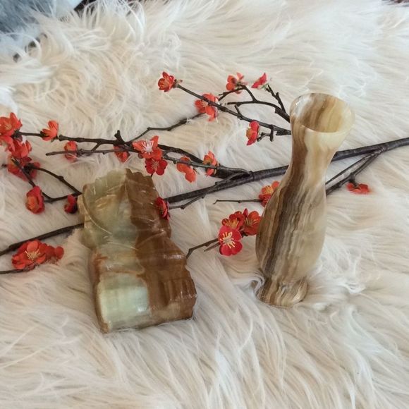 💞Set of 2 carved stone pices💞 - Picture 4 of 8